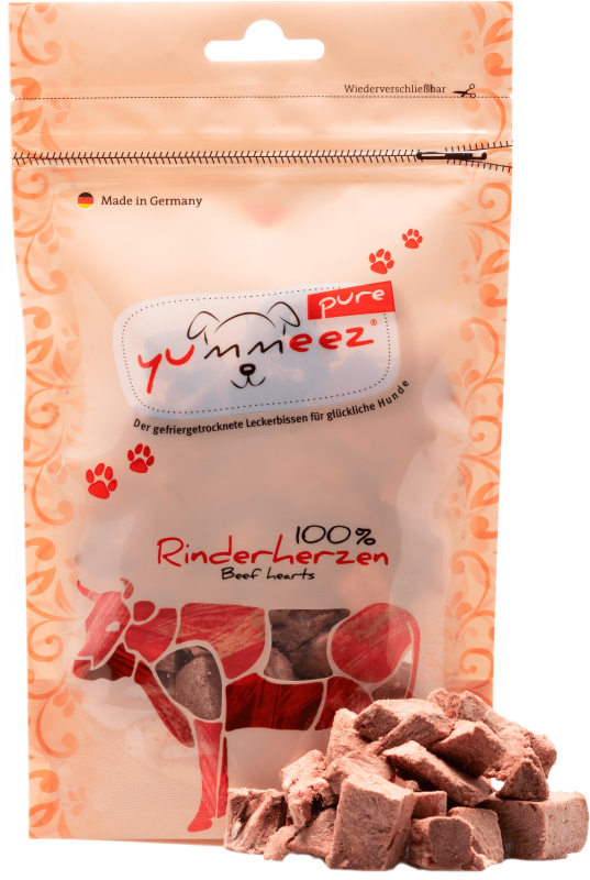 PURE hundanammi | 100% Nautahjörtu í bitum 35g - Móri