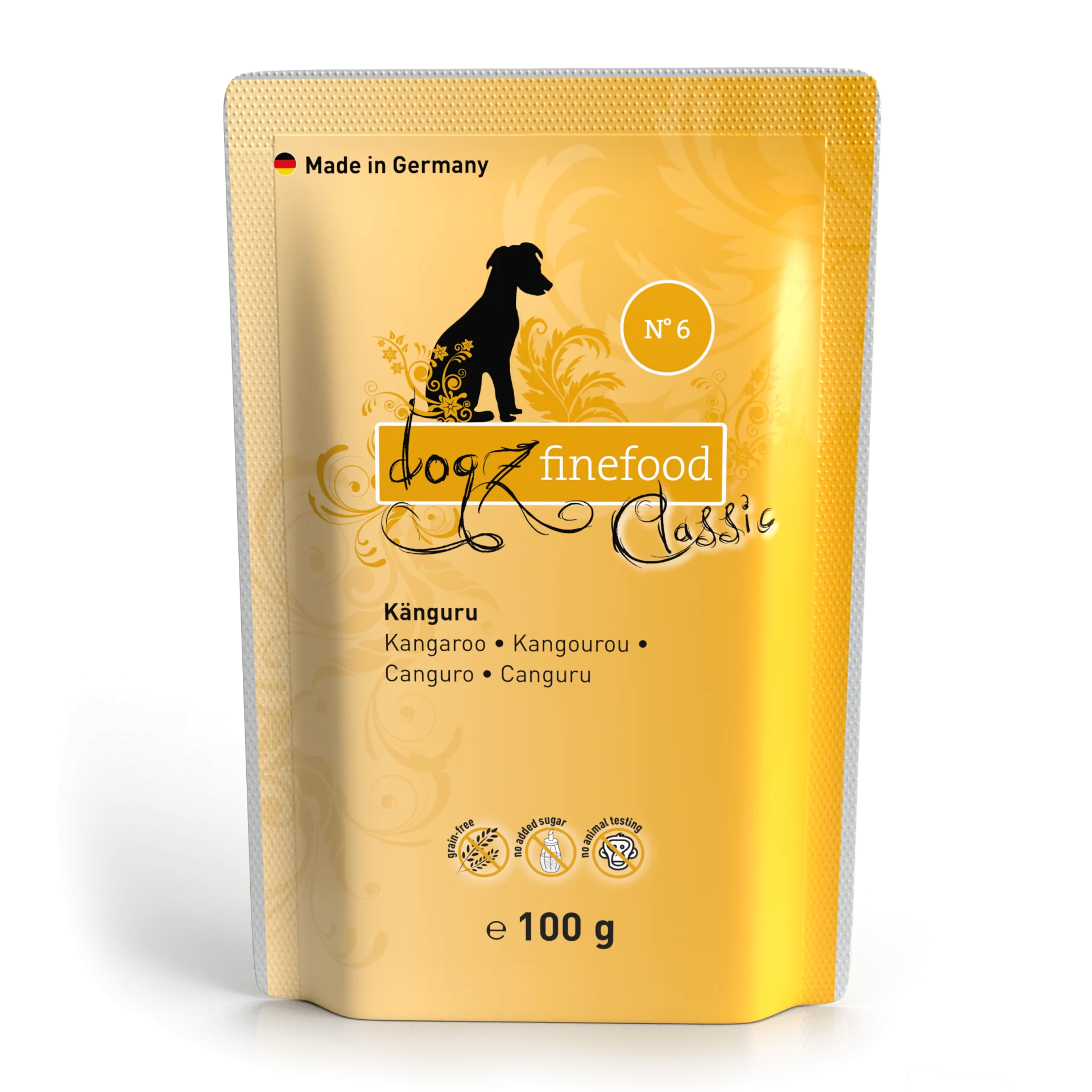 Classic N° 4 blautmatur fyrir hunda | Kengúra 100g - Móri