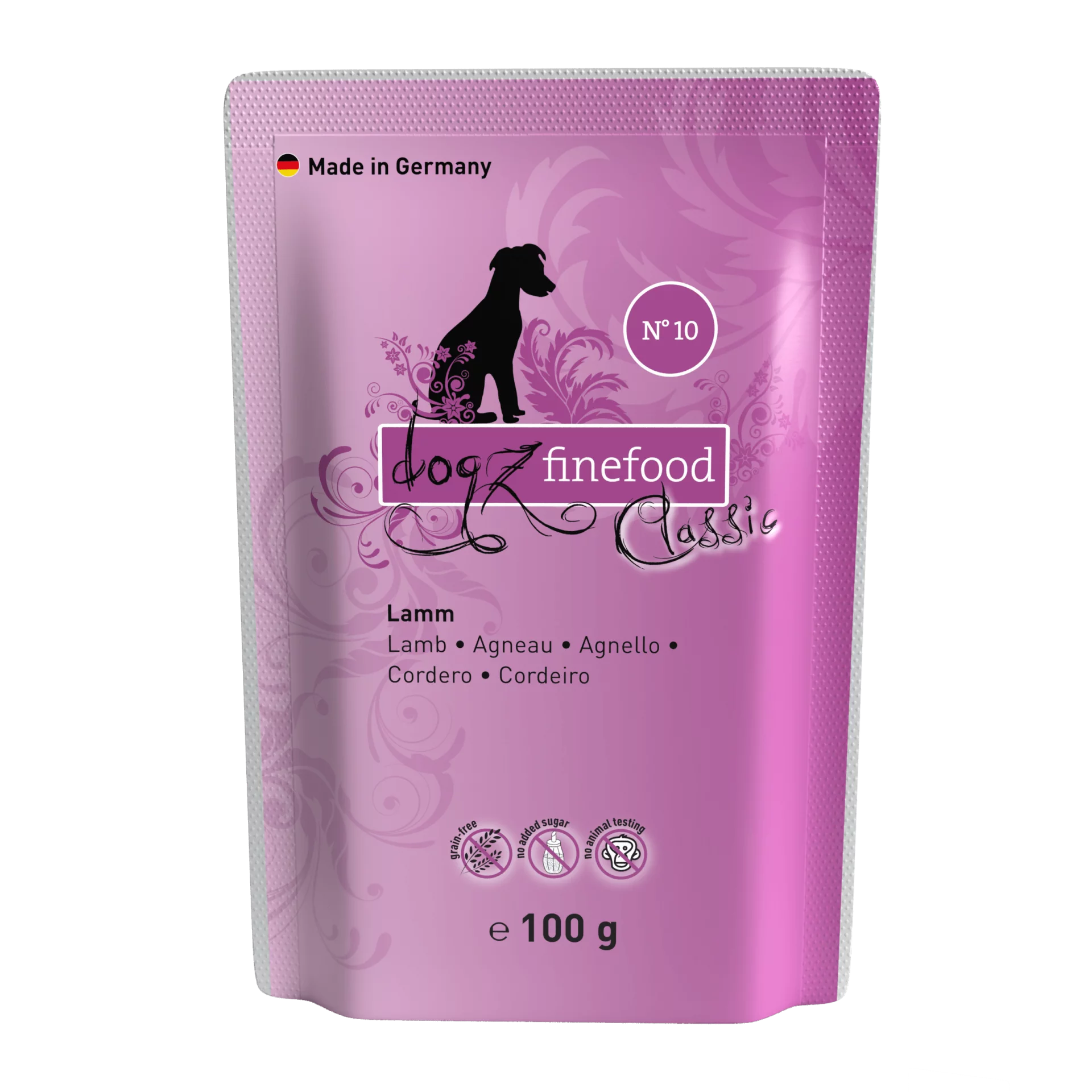 Classic N° 10 blautmatur fyrir hunda | Lamb 100g - Móri