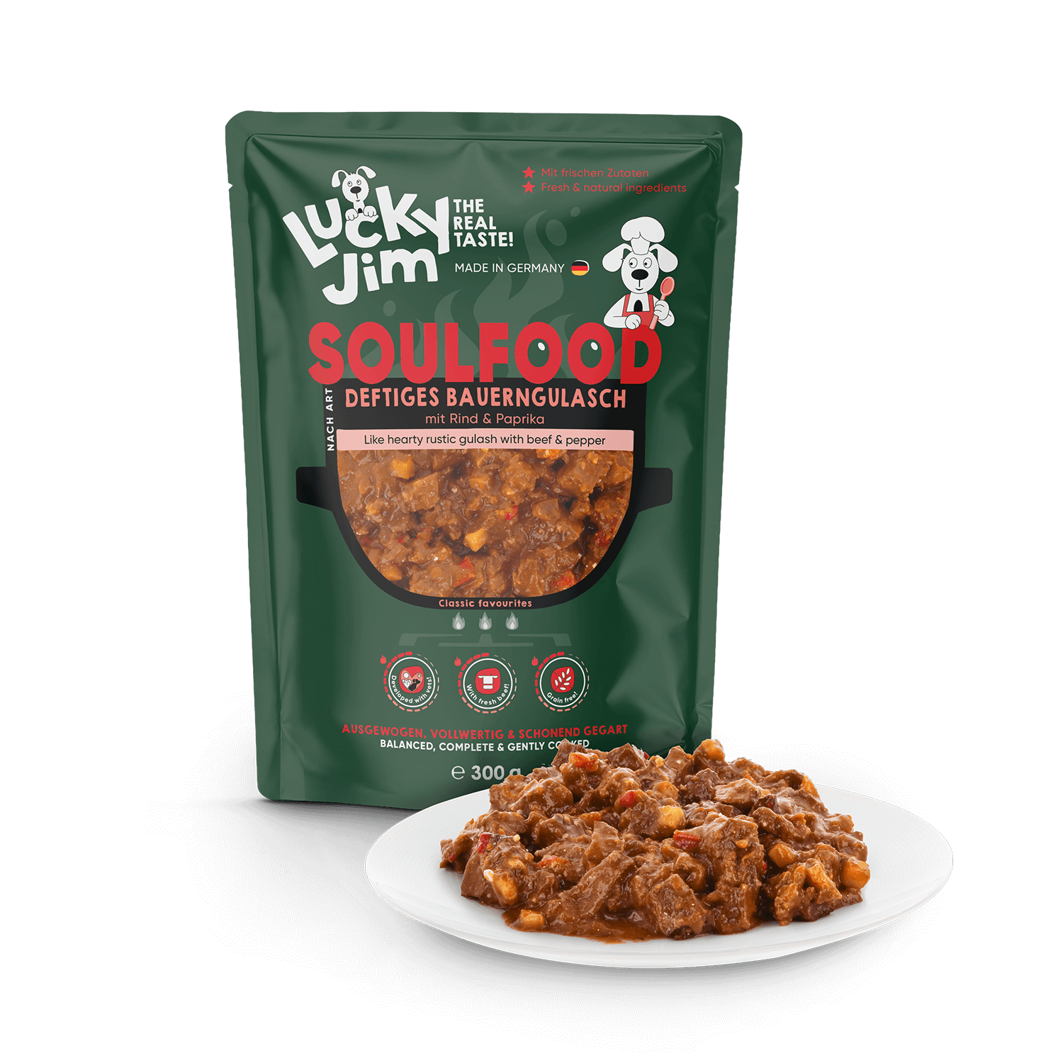 SOULFOOD blautmatur fyrir hunda | Nautagúllas 300g