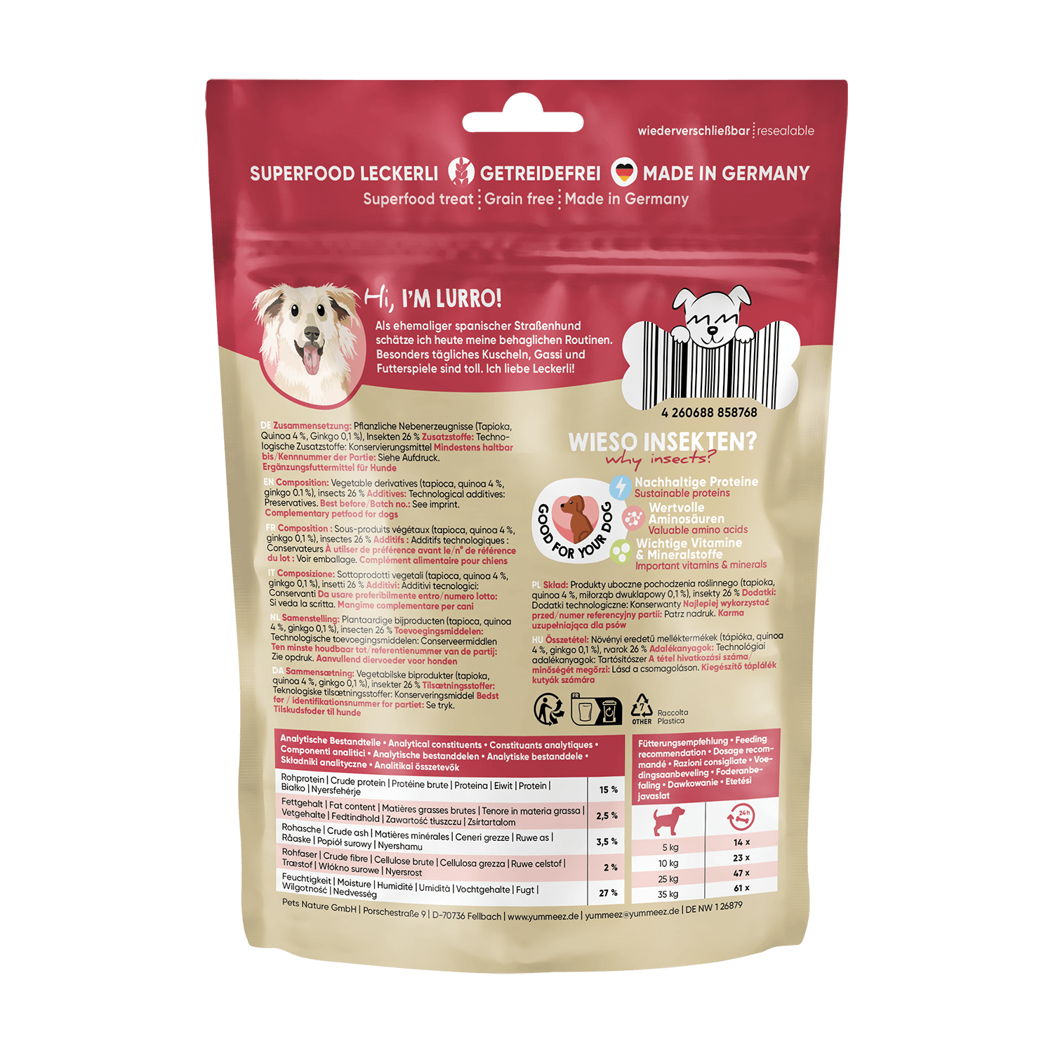 GREEN LIFE BONIES Insect 175g - Móri