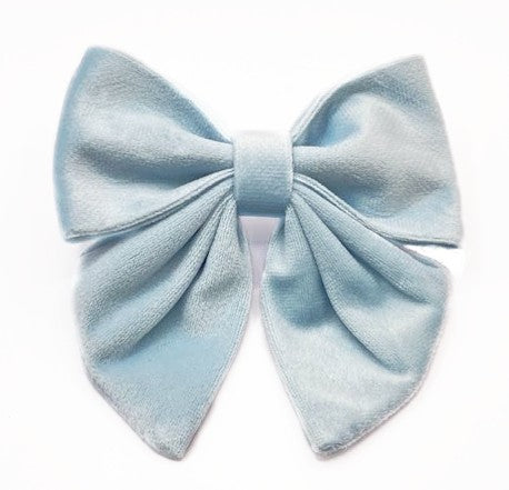 VELVET LADY Slaufa - Powder Blue