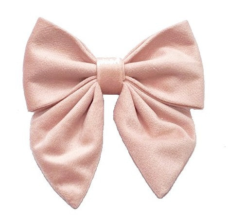 VELVET LADY Slaufa - Dusty Pink