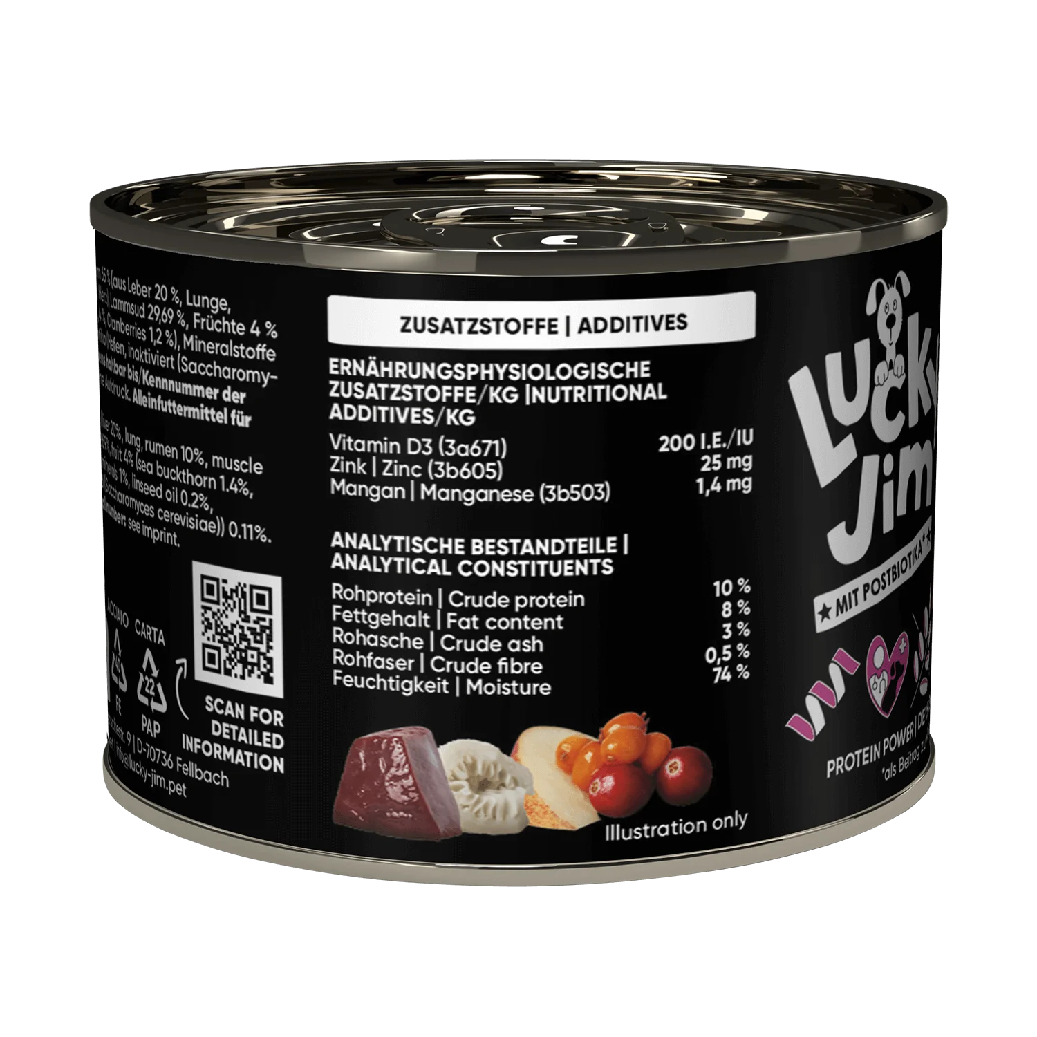 MINI MONO blautmatur fyrir hunda |Lamb 200g - Móri