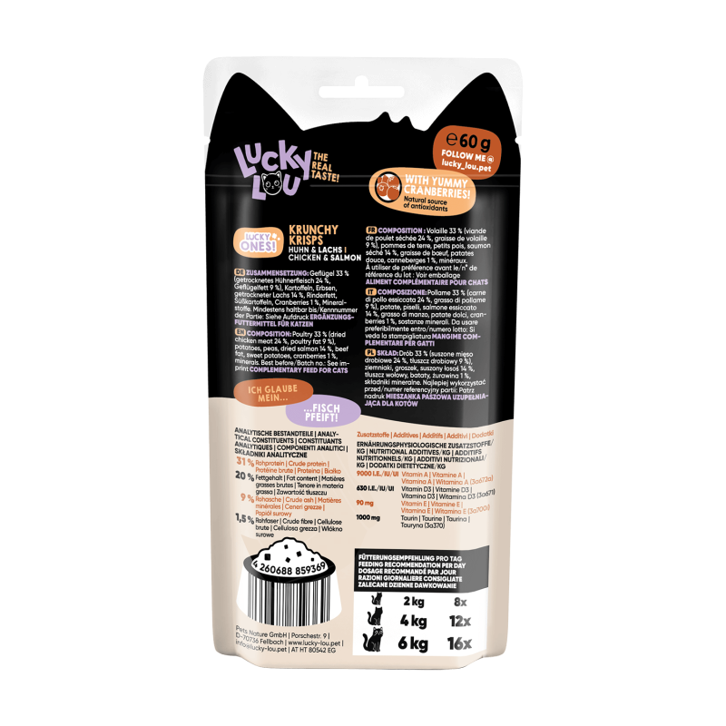 Krisps Kattanammi | Kjúklingur og lax 60g - Móri