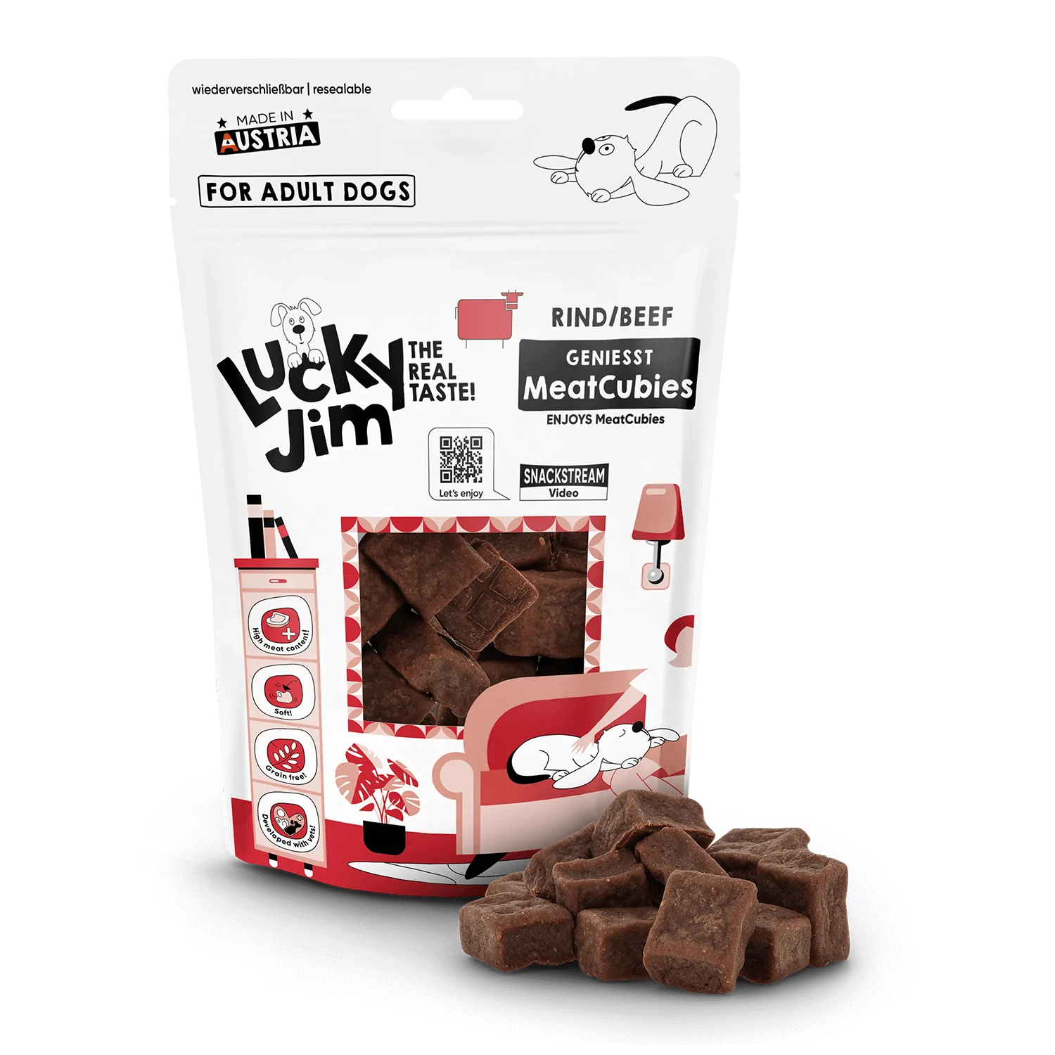 Meat Cubies með nautakjöti 70g - Móri