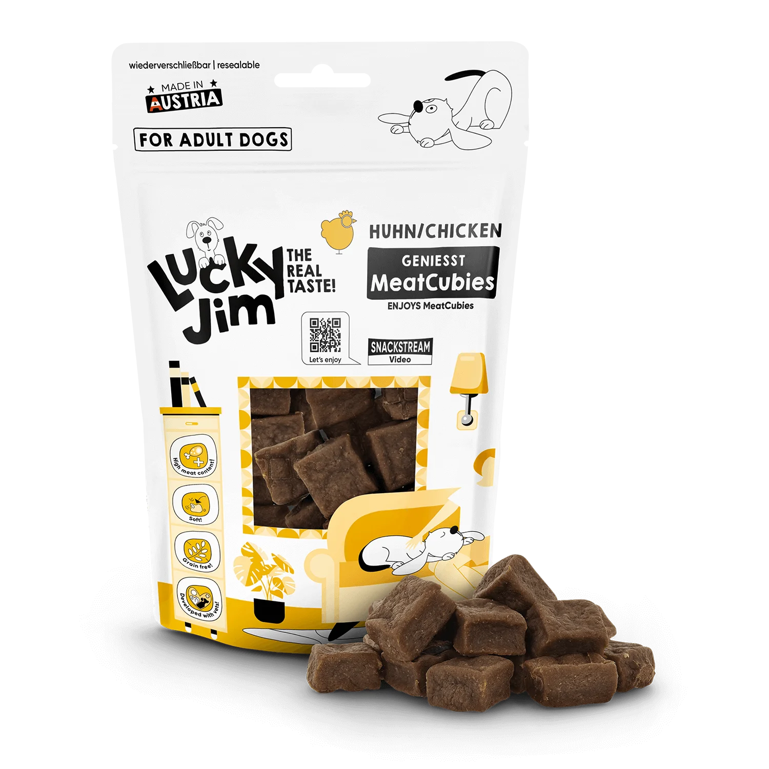 Meat Cubies með kjúkling 70g - Móri