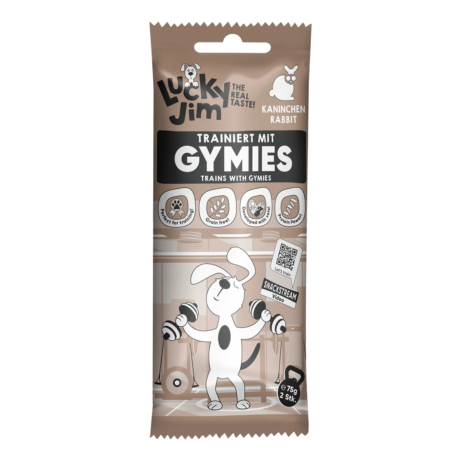Gymies með kanínukjöti 75g - Móri