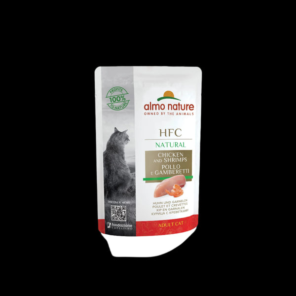 Natural með Kjúklingi og Rækjur - Blautmatur fyrir ketti (55g)