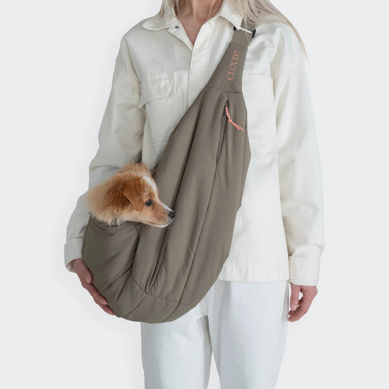 LTTL Sling hundataska - Peach/Khaki