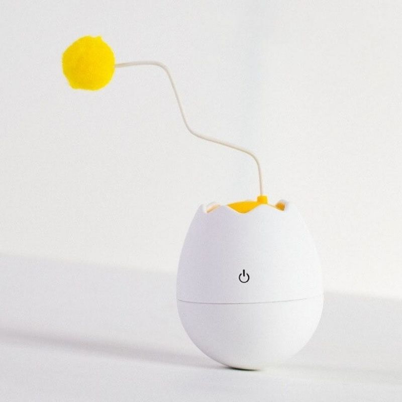 Eggjaskurn | Kattaleikfang með sjálfvirkum bolta - Móri