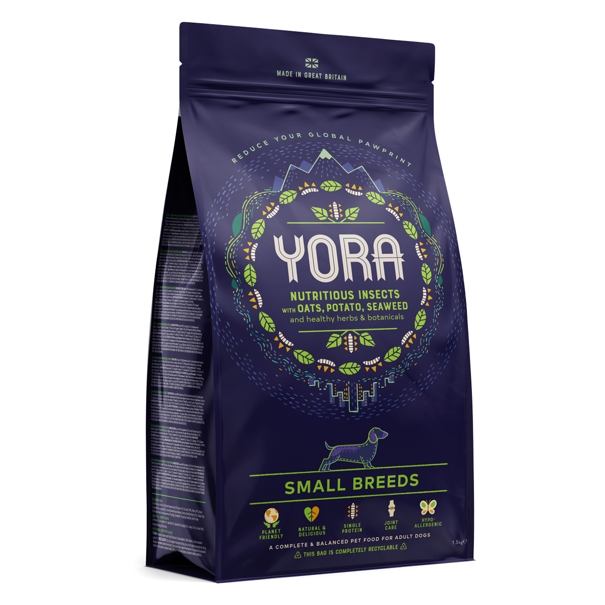 YORA Adult Small Breed hundafóður - Móri