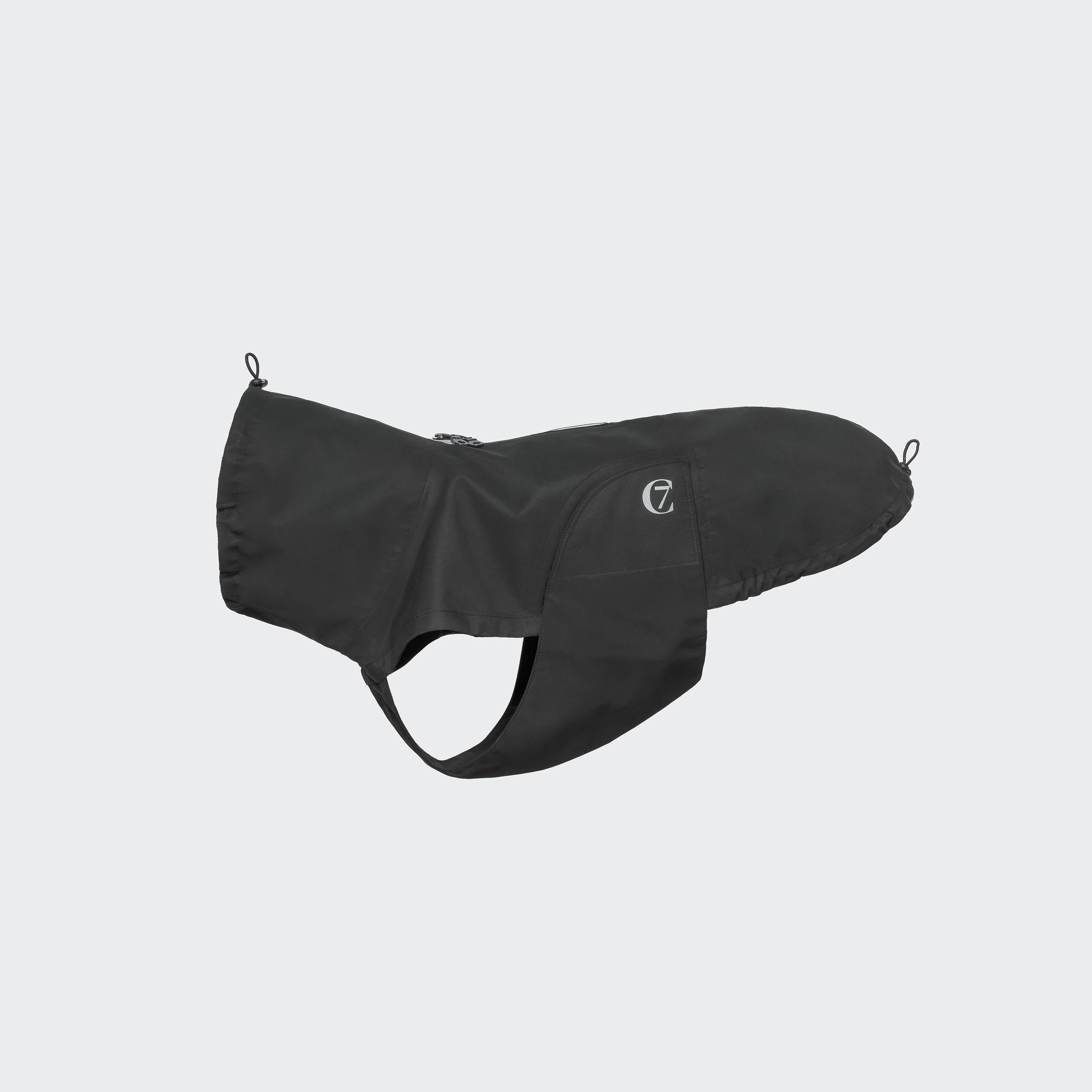 DUBLIN French Bulldog Regnjakki Svartur - Móri