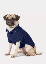 Polo Cotton Mesh Skyrta - Dökkblá