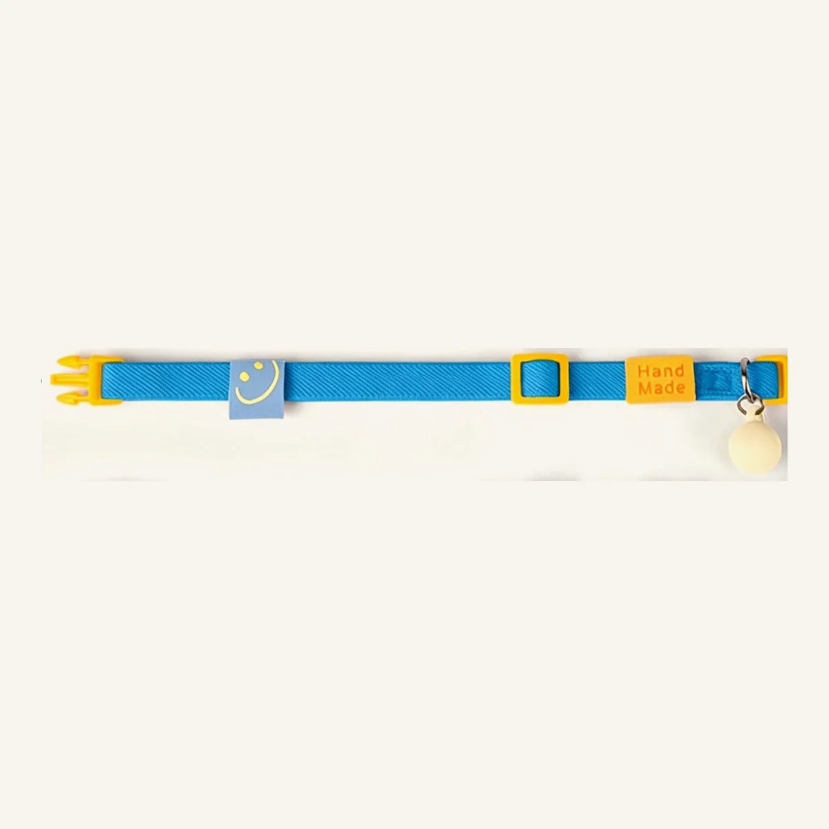 Smile Series kattaól í Ocean Blue – broskall og Hand Made merki