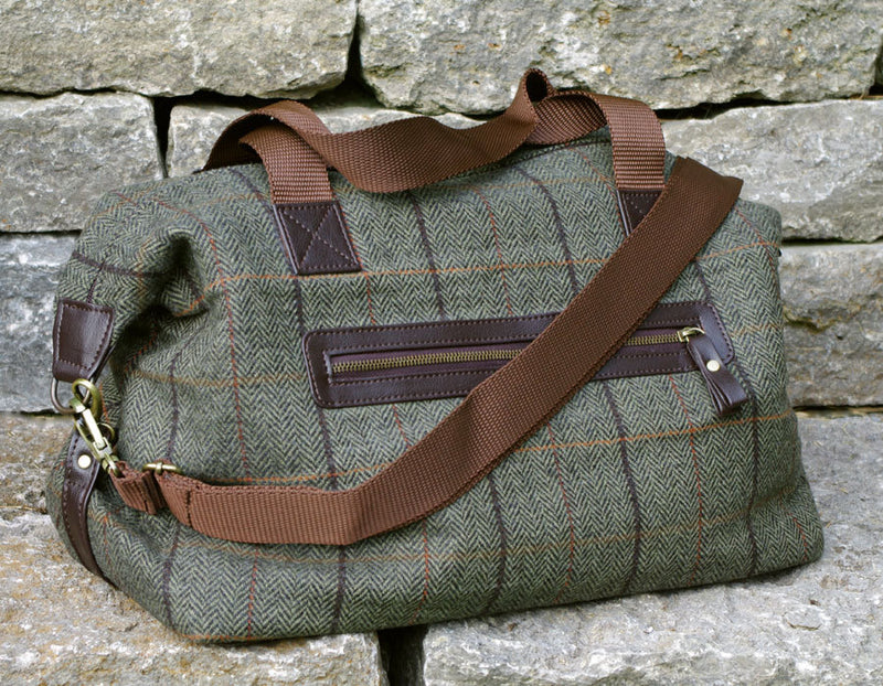 Traditional Tweed helgartaska - Grá