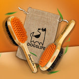 Bamboo Brush & Bag - Bursti fyrir hunda