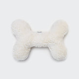 Love Bone Dog Toy - White plush XS
