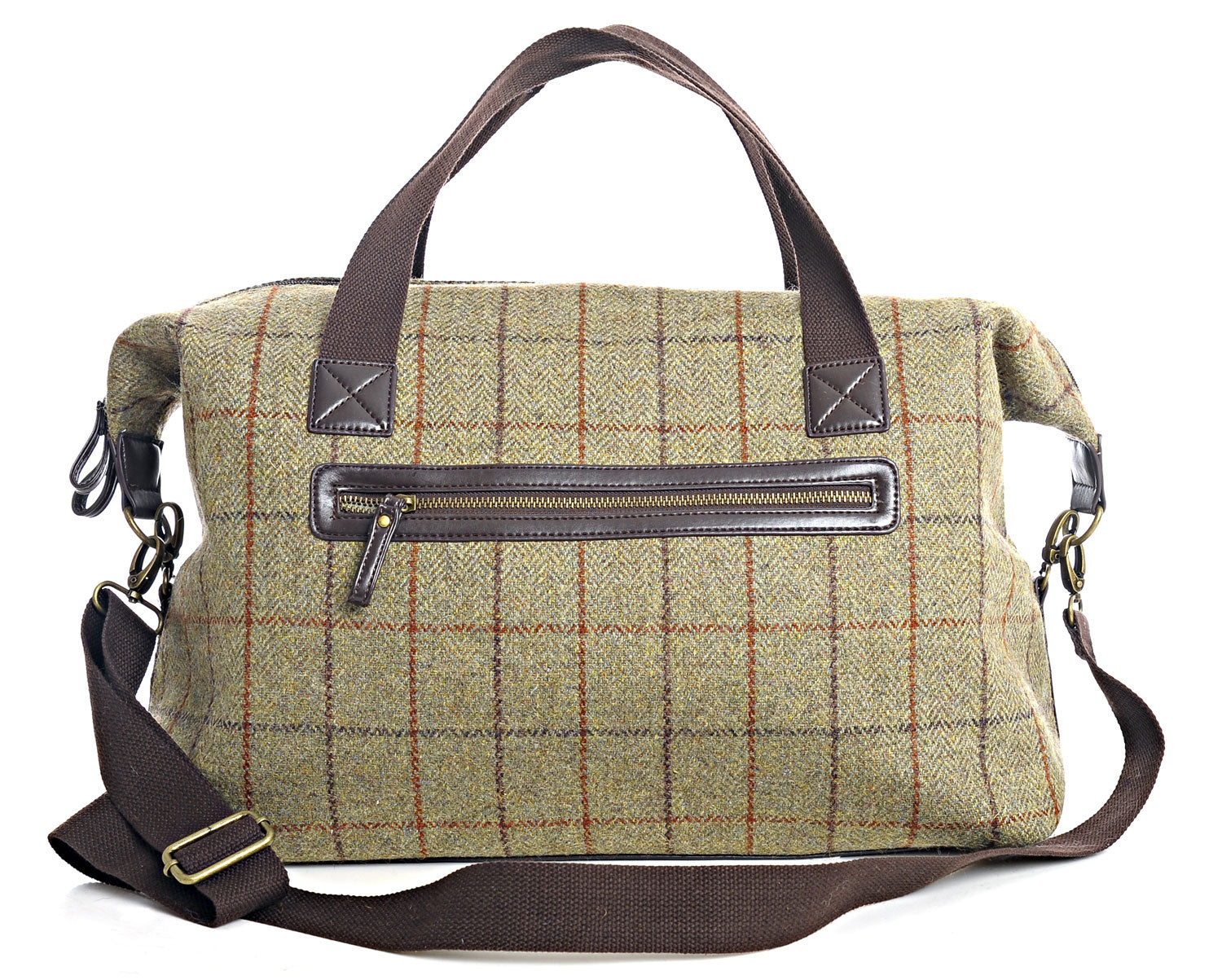 Traditional Tweed helgartaska - Græn - Móri